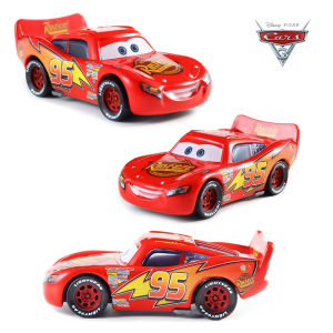 Disney Pixar 2 3 Lightning McQueen 95 Generation Red Alloy Metal Model Car 1:55 Metal Toy Car Boys Childrens Birthday Gifts