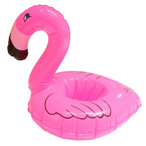Màu hồng sáng Flamingo ngăn để cốc cho hồ bơi chơi dưới nước vật liệu PVC bền