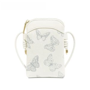 Fashionable Mini Vertical Mobile Phone Bag Womens Lightweight Crossbody Simple Design Summer  Zipper Small Bag for Youth