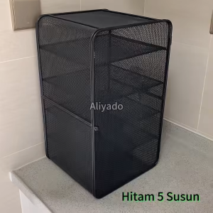 Tudung Saji Luxury 4-5 Susun - Baja Premium Tahan Panas Model Transparan & Baru Nama