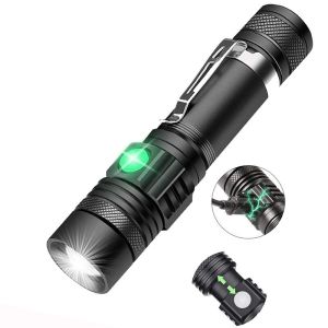 Đèn pin cầm tay bóng led T6 siêu sáng có zoom quang hợp chiếu xa trăm mét dành phượt thủ dã ngoại đèn công trường