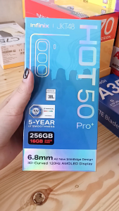 infinix hot 50 pro plus 8/256GB - AMOLED Display - 3D-Curved 120Hz - In-Display Fingerprint - 33W Advanced Fast Charge 5000mAh