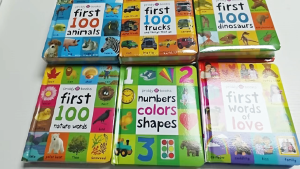 First 100 Words Kids English Vocabulary Cognitive Enlightenment Book (9 books)Early education illustration cardboard book– by Roger Priddy