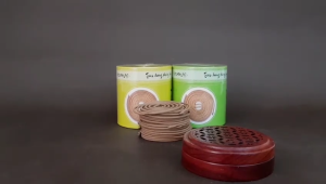 Nhang Vòng Trầm Hương Cao Cấp Nhang Xanh Hộp 90g ~48 Vòng – Cháy 3 Giờ Thơm Đậm – Trầm Nguyên Chất