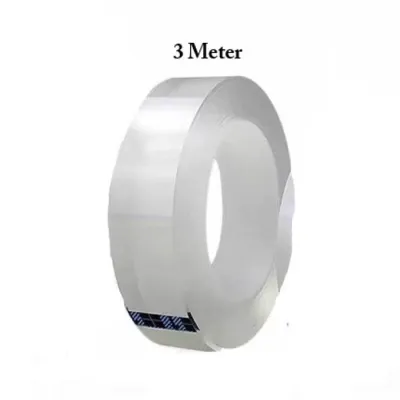 DOUBLE TAPE SELOTIP NANO 2 SISI KUAT / DOUBLE TAPE KUAT / DOUBLE TAPE SERBAGUNA SUPER LENGKET / ISOLASI SERBAGUNA Transparan