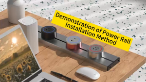 Rail Socket 8000w Track Socket Mobile Power Socket Track Can be Wall -mounted Dustproof Waterproof Splash for Kitchen Bedroom Living Room Mobile Power Rail