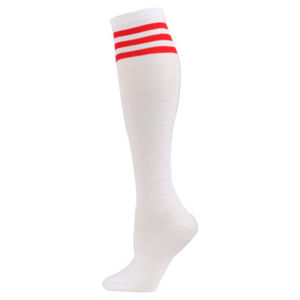 Mens Mid-Calf Cotton Socks Sports Football Badminton Socks Three Bars Fashion Student Socks Breathable Sweat Absorbent Cotton