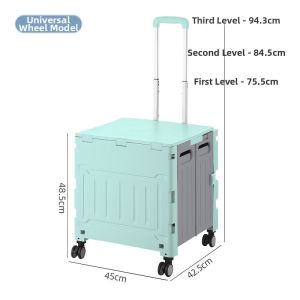 LIWAN | Folding Shopping Cart for Grocery Home Use Outdoors