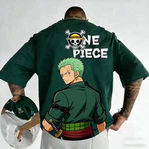 Bandai | "One Piece" Japanese Anime Mens Printed T-shirts Millennium Summer Leisure with Short Sleeves Leisure Boy Childrens T-shirt