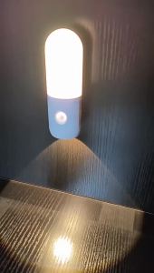 Rechargeable Magnetic Wall Light with Motion Sensor LED Night Light Suitable for Ambient Lighting in Corridor Stair and Cabinet