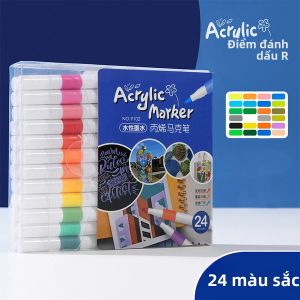 Acrylic Bút Đánh Dấu Bộ 24-80 Màu Dầu Đầu Bút Phác Thảo Vẽ Graffiti Manga Trường Tranh Nghệ Thuật Tiếp Liệu