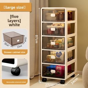 ZHUOLESHI | Multi-tiered Drawer-style Storage Box With Wheels