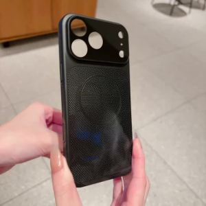 Cooling Heat Dissipation Magnetic Phone Case for iPhone 17 Pro Max 16 15 14 13 12 Pro Max Plus Breathable Shockproof Back Cover