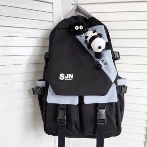 กระเป๋าเป้สะพายหลังใส่ของข้ามวัยสำหรับนักเรียนมัธยมปลายและมัธยมต้น ความจุขนาดใหญ่ กระเป๋าเป้สะพายหลังสำหรับเดินทางแบบลำลองสำหรับผู้ชายและผู้หญิง