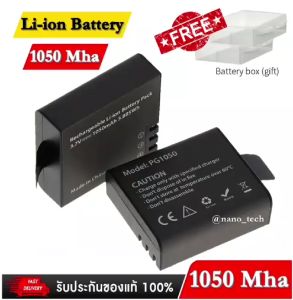 เเบต Li-ion PG1050 Mha For EKEN H9 H9R H3R H8R H8PRO H8 For SJCAM SJ4000 SJ 4000 SJ5000 Nanotech