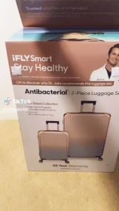 Vali tay kéo PC thời trang cao cấp khóa số  cổng sạc Ifly smart 2025.