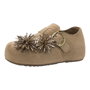 Josiny | Guốc Birkenstock Nữ Đế Dày Nâng Chiều Cao Mũi Kín Êm Chân