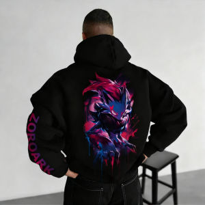 Bandai | Pokémon Anime Peripheral Hoodie 2025 Autumn/Winter New Colorful Printed American Hip Hop Casual Loose Parent Child Sweater Top