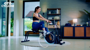 OTO Cyclone Foldable Exercise Bike 5-in-1 Full Body Rowing & Pull Trainer Home Gym | CN-1000