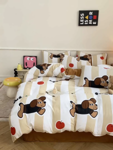 ชุดผ้าปูที่นอน​ ชุดผ้าปูที่นอนครบเซ็ต6ชิ้น มี3.5ฟุต/5ฟุต/6ฟุต กันขนสัตว์ ป้องกันไรฝุ่น พร้อมส่ง