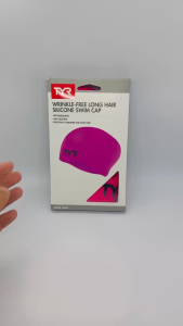 Mũ Bơi TYR Wrinkle- Free Long Hair Silicone Swim Cap Pink.