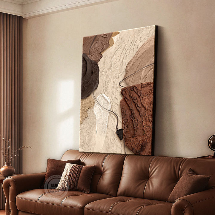 RUIBAHAO | Retro Antique Style 3D Embossed Abstract Texture Wall Art ...