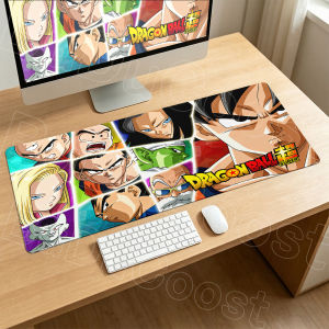 Bandai | Anime Gaming Anti-slip Mousepad 300x600mm Computer Gamer Carpet Gift Dragon Ball Vegeta Lock Edge Deskmat XL Laptop Keyboard Rug