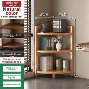 YONGJUE | Real Wood Chinese Tea Cabinet Multi-layer Space Saving Corner Display Rack