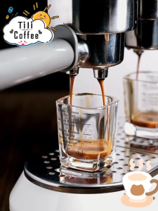 Espresso Cup 2pcs 60ml Espresso Shot Glass Transparent Coffee Measuring Cup with Scale