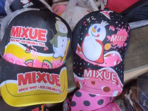 Topi anak MIXUE topi jaring anak mixue