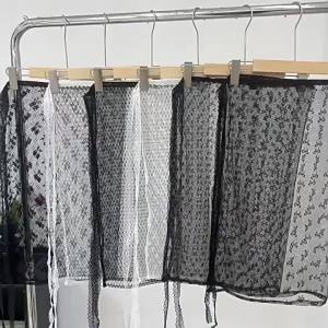 Váy Ren Xếp Lớp Dành Cho Nữ Y2K Dạo Phố Phong Cách Đường Phố Tạp Dề Quấn Ren Lên Kiểu Dáng Ôm Vừa Vặn Chữ A Dài Đến Đầu Gối Váy Thường Ngày Với Quần Phù Hợp