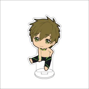Bandai | Giá Đỡ Hình Acrylic Anime Cos 10CM - Miễn Phí! Nanase Haruka Matsuoka Rin Tachibana Makoto Hazuki Nagisa - Đồ Trang Trí Dễ Thương Dành Cho Người Hâm Mộ