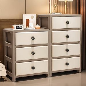 35cm Drawer Storage Cabinet Coffee Color Modern Simple Home Living Room Snack Toy Storage Cabinet 抽屜收納櫃