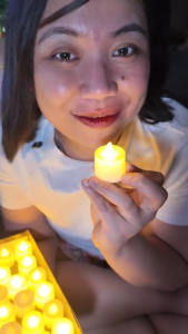 Original LED Colorful Flameless Tea Smokeless Candle Night Light - for Birthday Holiday Halloween All Souls Day Undas and All Saints Day Decoration Battery Operated