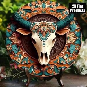 CIFbuy | Brand Vintage Iron Wall Art Retro Metal Sign 8x8 Inch Round Decor for Home Office Bar Man Cave Dad Gift