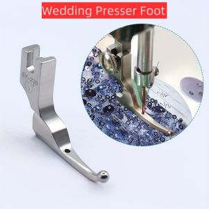 Bead Sequin Press Foot for Wedding Dresses Fashion Clothes Fabric No Need to Hammer Beads Fixed Press Foot