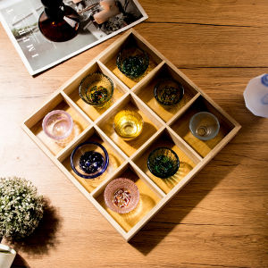 Japanese Style Small Glass Sake Cup Premium Feeling Clear Wine Glass Fruit Wine Set Ladies Micro Drunkenness Sirup Bottle