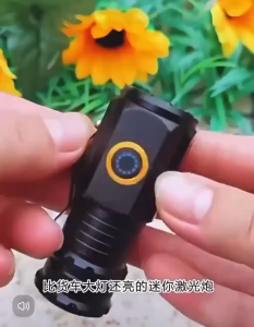 LED Flashlight USB rechargeable with back clip battery portable emergency work light magnetic strong light flashlight