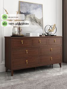 FANLUOWEI | Tủ Lưu Trữ Gỗ Cứng Phong Cách Hiện Đại Tối Giản Trung Quốc