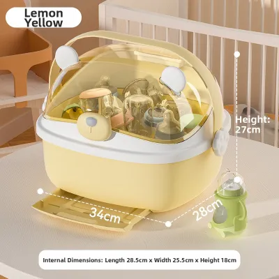 ZHUOLESHI | Dustproof and Drying Baby Bottle Organizer Food Container Accessories Box