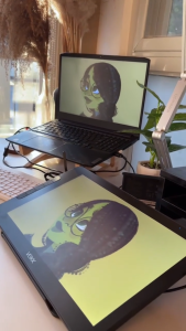 VEIKK Studio 16 Pen Display drawing tablet for pc 15.6" FHD - 16384 Pressure & 290 PPS Fully Laminated Screen Foldable Stand Included Android/Windows/Mac Support (Multiple Freebies Included)