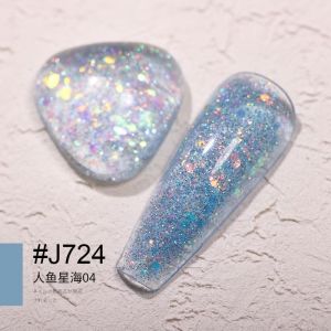 Sơn gel nhũ vẩy cá siêu sáng Gluezi chai 15ml