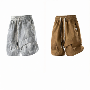 izzue | Sporty Mens Summer Versatile Breathable Pleated Workwear Shorts