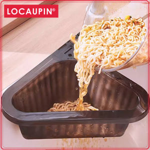 Locaupin Sink Drain Strainer Basket Kitchen Food Waste Leftovers Food Catcher Garbage Corner Sink Strainer