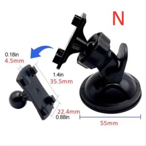 Giá đỡ camera hành trình cho xe hơi ô tô có giác hút xoay (mẫu N) hít kính