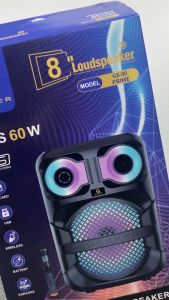 G-POWER GS-80 Prime Portable Bluetooth Speaker with RGB Light & Wireless Mic - 8 Inch