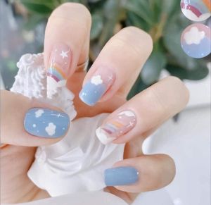 Nail BOX Cầu Vồng thiết kế theo size riêng từng khách( khách ib chọn form kiểu móng)
