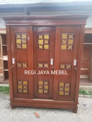 Lemari pintu 3.sleding pintu geser..2.ambal lemari sleding kayu jati asli.Lemari minimalis..lemari pakayan kayu jati