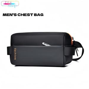 Waterproof Fashionable Motorcycle Riding Backpack Sports Waist Bag Mens Single Shoulder Crossbody Bag Street Trend Satchel