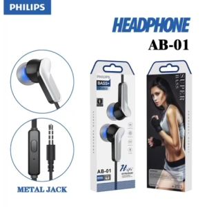 Headset AB-15 Stereo Sound Earphone Handsfree Calls Universal